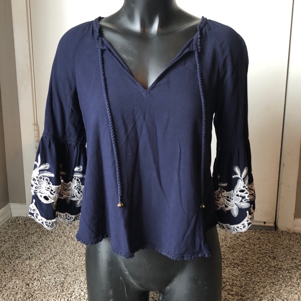 Navy Boutique Blouse